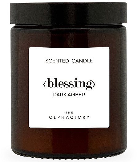 Świeca zapachowa w słoiku - Ambientair The Olphactory Dark Amber Scented Candle — Zdjęcie N1