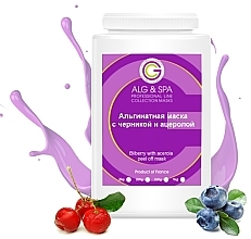 Kup Maska alginianowa z jagodami i acerolą - ALG & SPA Professional Line Collection Masks Bilberry With Acerola Peel off Mask