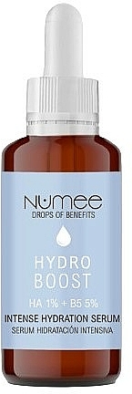 Intensywnie nawilżające serum do twarzy - Numee Drops Of Benefits Hydro Boost Intense Hydration Serum  — Zdjęcie N1