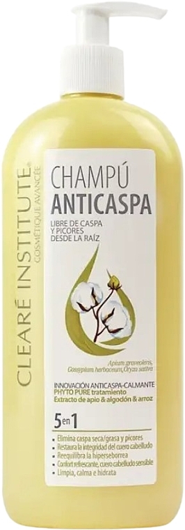 Naturalny szampon przeciwłupieżowy - Cleare Institute Anti-dandruff Shampoo — Zdjęcie N1