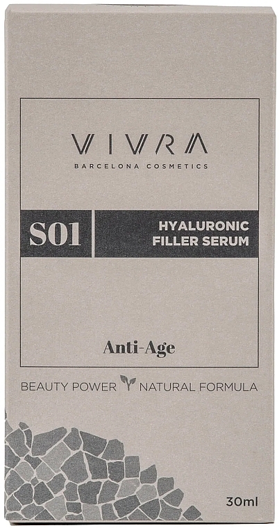 Serum przeciwstarzeniowe z kwasem hialuronowym - Vivra Hyaluronic Filler Serum Anti-Age — Zdjęcie N3