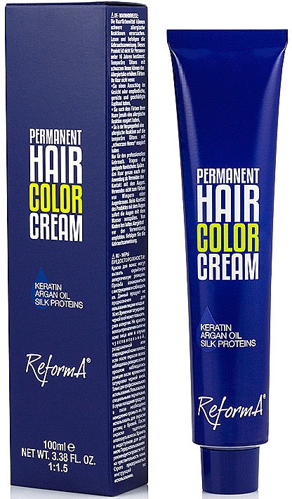 Farba do włosów - ReformA Permanent Hair Color Cream — Zdjęcie N1