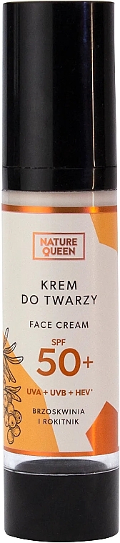 Krem do twarzy z SPF 50+ - Nature Queen Face Cream SPF 50+ — Zdjęcie N1