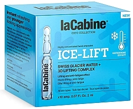 Ampułki do twarzy chłodząco-liftingujące - La Cabine Ice-lift Ampoules — Zdjęcie N2