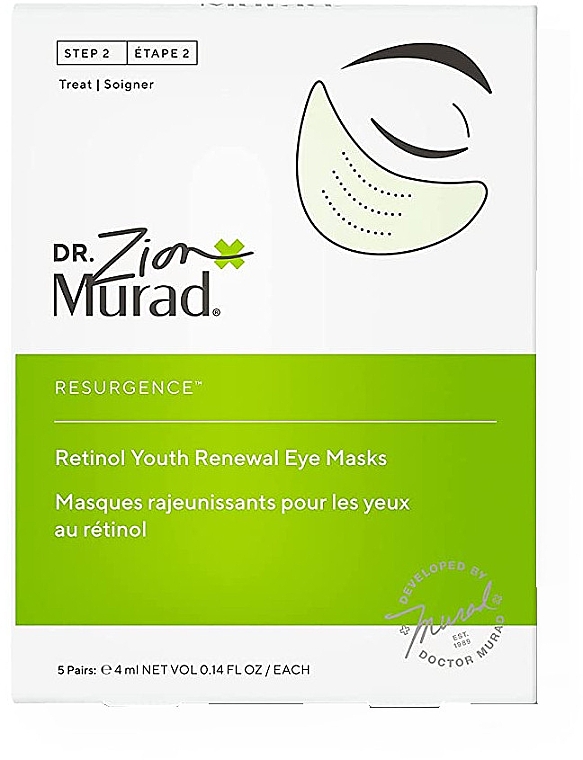 Retinolowa maska ​​odmładzająca pod oczy - Murad Resurgence Retinol Youth Renewal Eye Mask — Zdjęcie N1