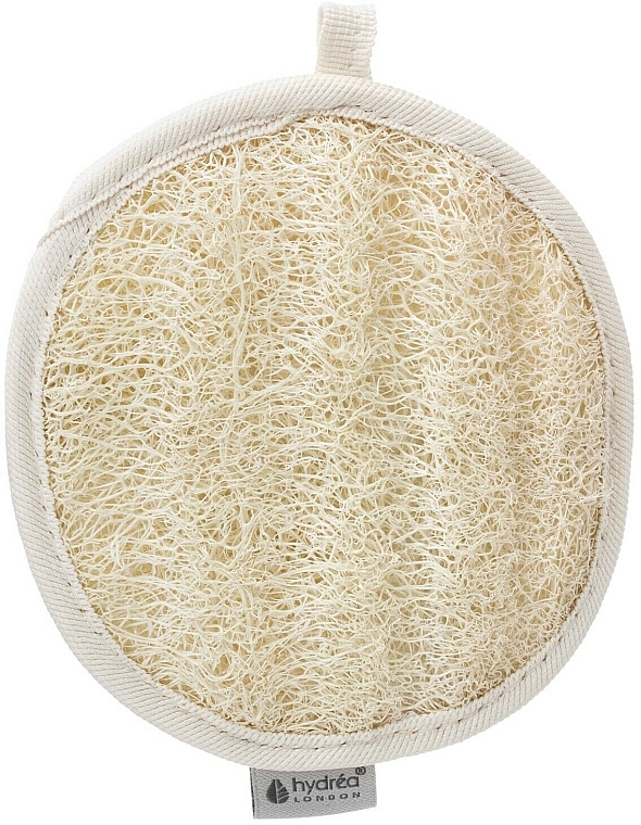 Myjka z bawełny i trukwy, 15 cm - Hydrea London Organic Egyptian Loofah Body Pad — Zdjęcie N2