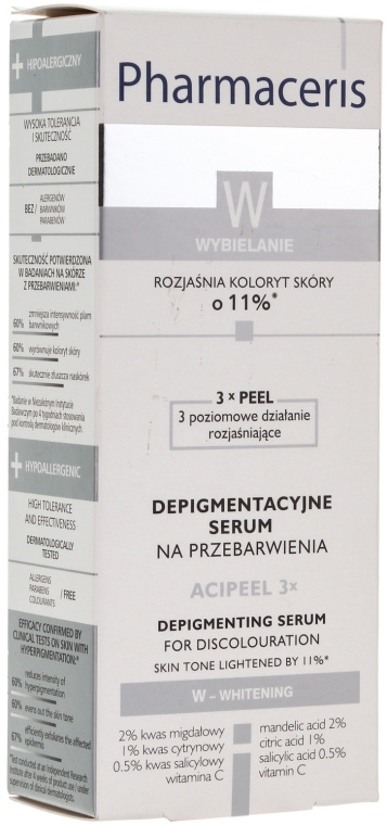 Depigmentacyjne serum na przebarwienia - Pharmaceris W Depigmentation Serum — Zdjęcie N2
