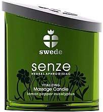 Kup Świeca do masażu Cytryna, pieprz i eukaliptus - Swede Senze Vitalizing Massage Candle Lemon Pepper Eucalyptus