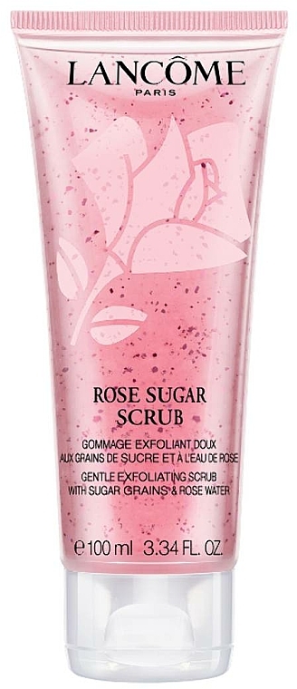 Różany peeling cukrowy do twarzy - Lancome Hydra Zen Rose Sugar Scrub