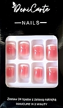 Tipsy kwadratowe, 24 sztuki - Deni Carte Nails 7004 — Zdjęcie N1