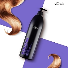 Odbudowujący szampon do włosów osłabionych, łamliwych i szorstkich Keratyna - Joanna Professional — Zdjęcie N8
