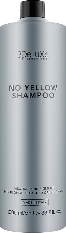Szampon neutralizujący zażółcenia - 3DeLuXe No Yellow Shampoo