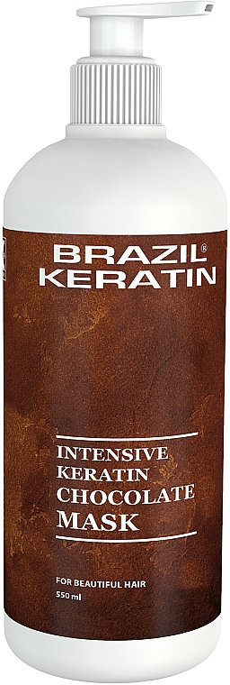 Regenerująca maska do włosów zniszczonych - Brazil Keratin Intensive Keratin Mask Chocolate — Zdjęcie N1