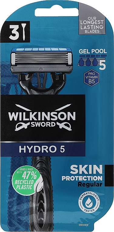 Jednorazowe maszynki do golenia , 3 szt. - Wilkinson Sword Hydro 5 Razor — Zdjęcie N1