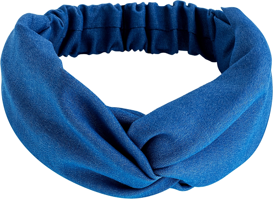 Opaska jeansowa, niebieska Denim Twist - MAKEUP Hair Accessories — Zdjęcie N1