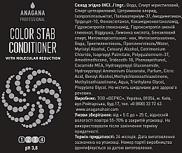 Odżywka Stabilizator koloru, do włosów farbowanych - Anagana Color Stab Molecular Reduction Conditioner — Zdjęcie N3