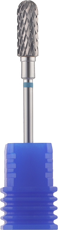 Frez wolframowy, zaokrąglony cylinder, 5 mm, niebieski - Head The Beauty Tools — Zdjęcie N1