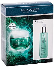 Zestaw - Biotherm Aquasource (cr 50 ml + clean/milk 200 ml) — Zdjęcie N1