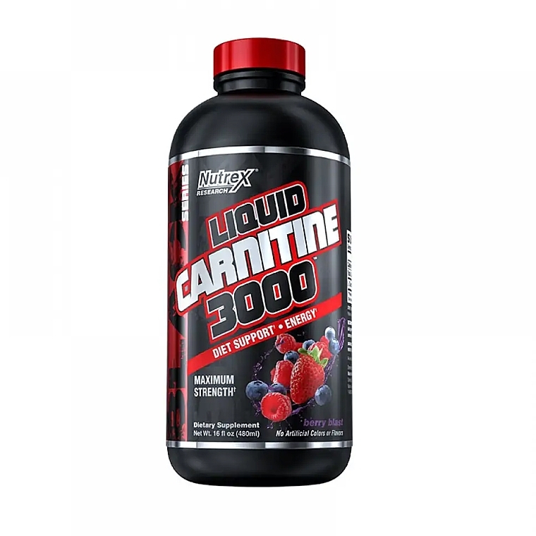 Karnityna w płynie - Nutrex Research Liquid Carnitine Berry Blast 3000 — Zdjęcie N1