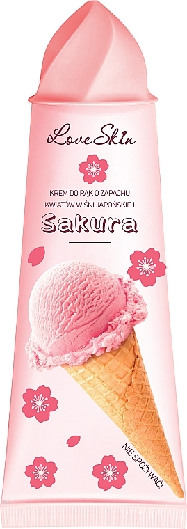 Krem do rąk o zapachu kwiatów wiśni japońskich - Love Skin Sakura — Zdjęcie N1