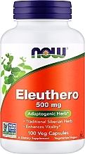 Kapsułki Żeń-szeń syberyjski, 500 mg - Now Foods Eleuthero — Zdjęcie N1