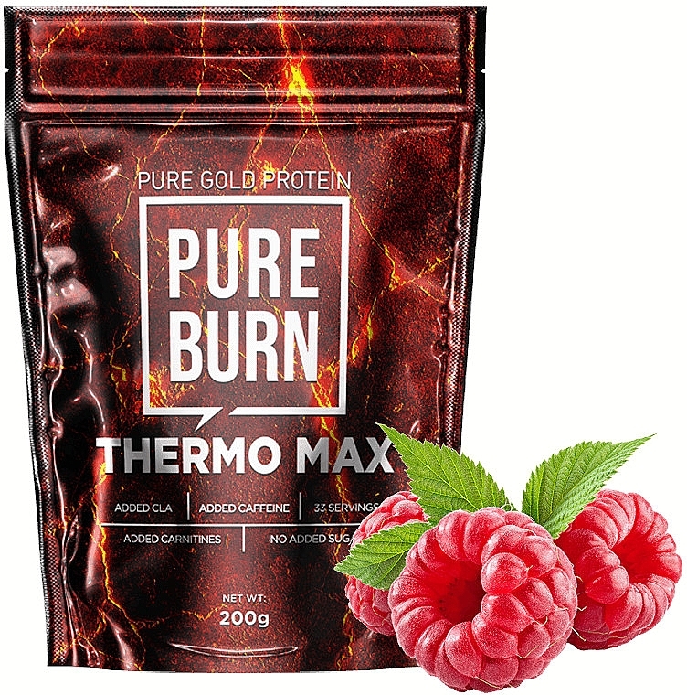 Suplement diety do kontroli masy ciała, malina - Pure Gold Pure Burn Thermo Max Raspberry — Zdjęcie N1