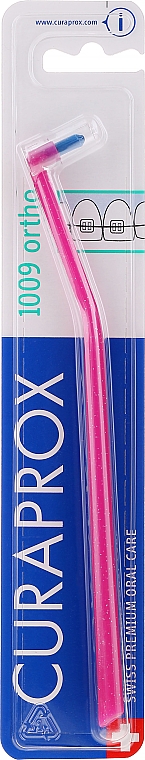 Jednopęczkowa szczoteczka do zębów Single CS 1009, różowa - Curaprox