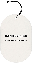 Zawieszka zapachowa - Candly & Co No.1 Geranium Incense Fragrance Tag — Zdjęcie N2