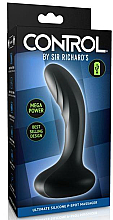 Wibracyjny masażer prostaty, czarny - PipeDream Sir Richard's Control Ulitimate Silicone P-Spot Massager Black — Zdjęcie N2