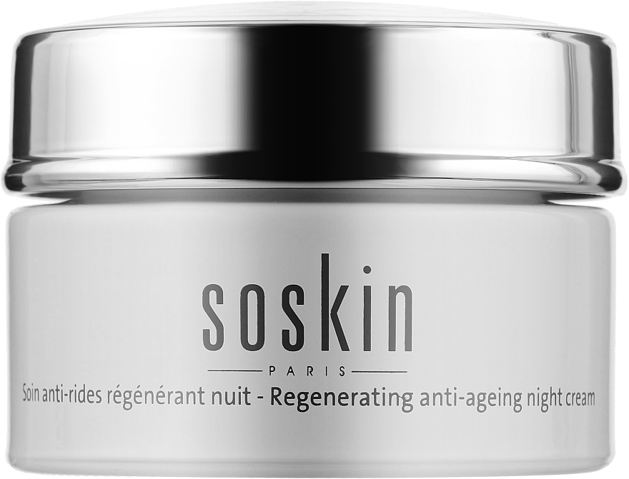 Regenerujący krem odmładzający do twarzy na noc - Soskin Regenerating Anti Ageing Night Cream — Zdjęcie N1