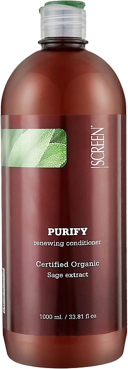 Odbudowująca odżywka do włosów - Screen Purest Purify Renewing Conditioner — Zdjęcie N2