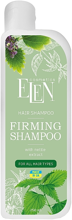 Szampon wzmacniający do włosów z ekstraktem z pokrzywy - Elen Cosmetics Firming Shampoo With Nettle Extract