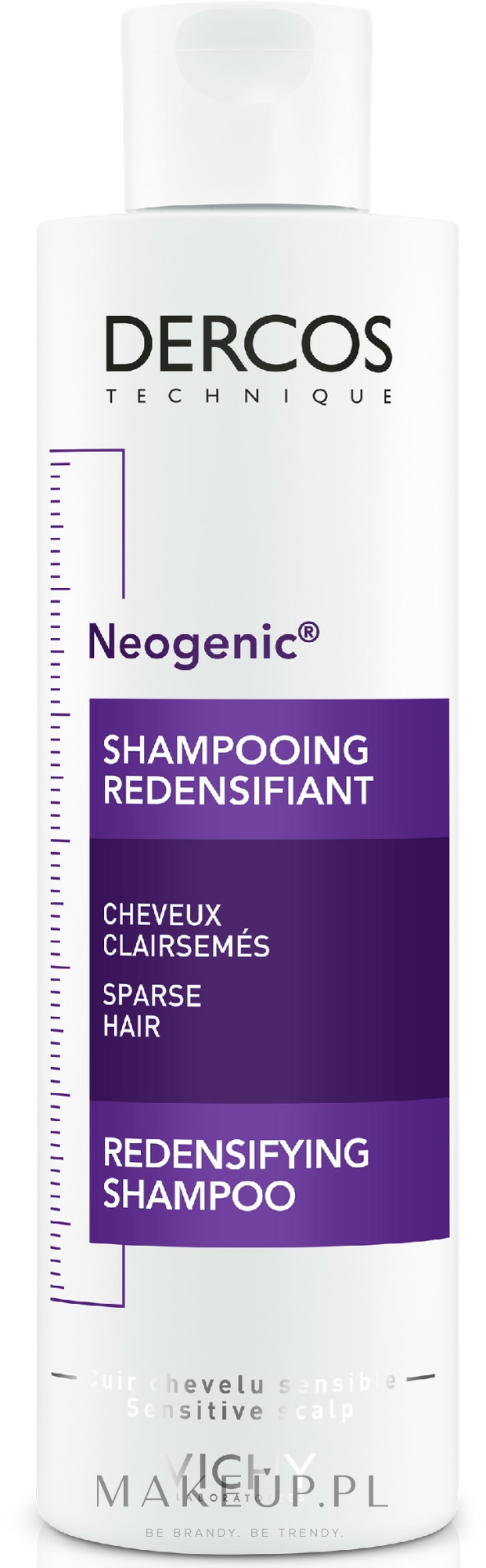 Szampon przywracający gęstość włosów - Vichy Dercos Neogenic Redensifying Shampoo — Zdjęcie 200 ml