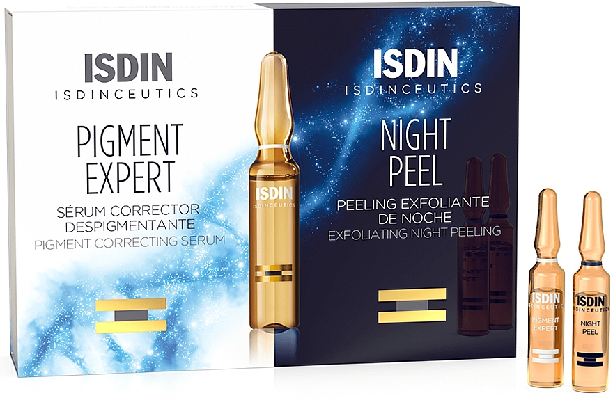 Zestaw do pielęgnacji twarzy - Isdin Isdinceutics Brightening Routine (serum/20x2ml) — Zdjęcie N1