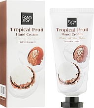 Krem do rąk z masłem shea - FarmStay Tropical Fruit Hand Cream Moist Full Shea Butter — Zdjęcie N2