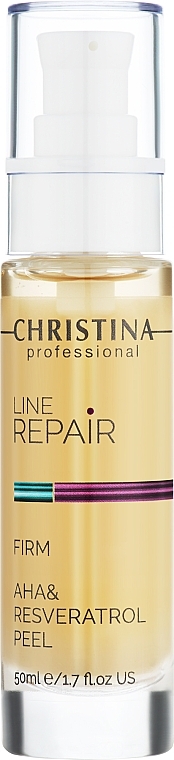 Peeling z kwasami AHA i resweratrolem do twarzy - Christina Line Repair Firm AHA & Resveratrol Peel — Zdjęcie N1