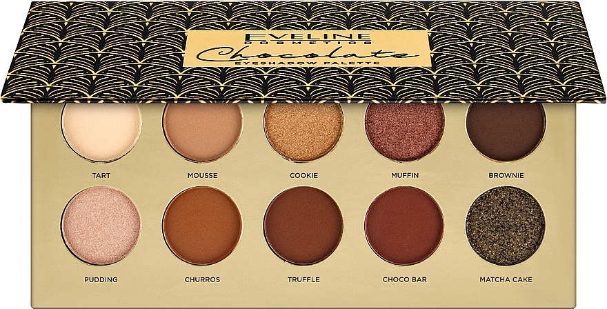 Paleta cieni do powiek - Eveline Cosmetics Eyeshadow Palette Chocolate — Zdjęcie N1