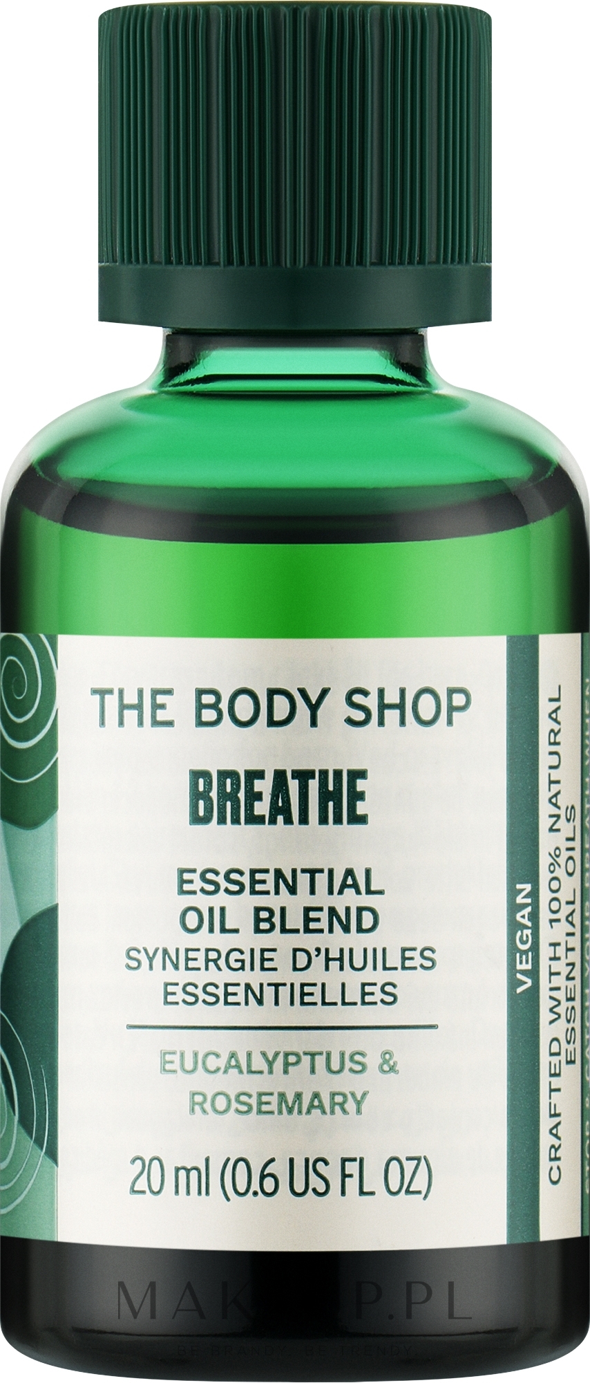 Mieszanka olejków eterycznych poprawiająca oddychanie - The Body Shop Breathe Essential Oil Blend — Zdjęcie 20 ml