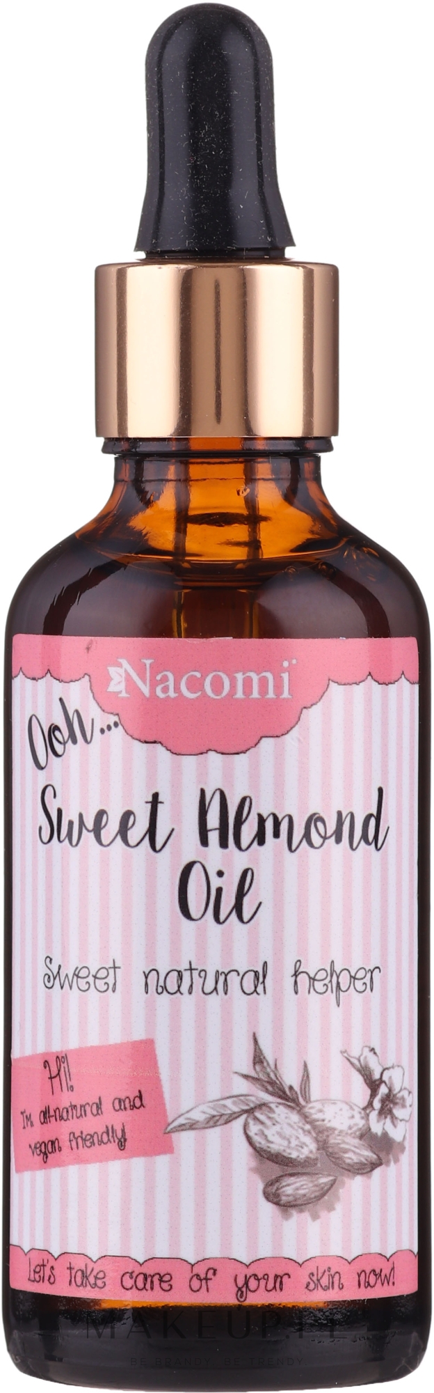 Olej ze słodkich migdałów z pipetą - Nacomi Sweet Almond Oil — Zdjęcie 50 ml