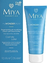 Regenerująco-odżywczy krem z masłem shea - Miya Cosmetics My Wonder Balm Call Me Later Face Cream — Zdjęcie N2