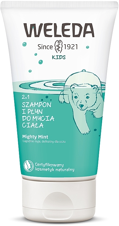Żel pod prysznic i szampon 2 w 1 dla dzieci Świeża mięta - Weleda Kids Magic Mint  — Zdjęcie N1