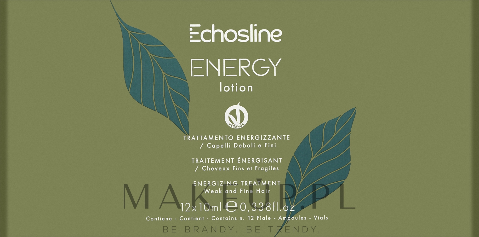Energetyzujący lotion do włosów cienkich i osłabionych w ampułkach - Echosline Energy Lotion — Zdjęcie 12 x 10 ml