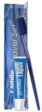 Zestaw - HiSkin Smile Travel Set Blue (toothpaste/30ml + toothbrush + bag) — Zdjęcie N1
