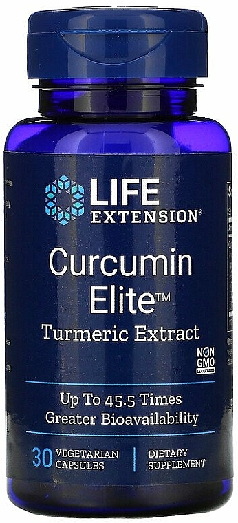 Suplement diety Kurkuma - Life Extension Curcumin Elite Turmeric Extract — Zdjęcie N1