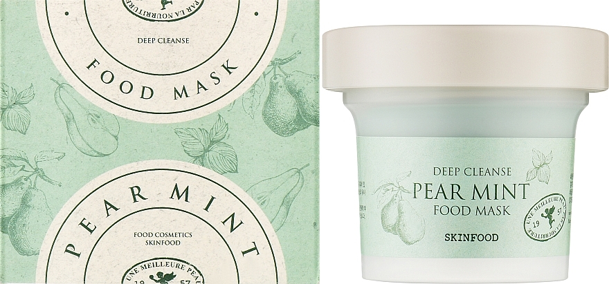 Maska do twarzy, gruszka i mięta - Skinfood Pear Mint Food Mask — Zdjęcie N2