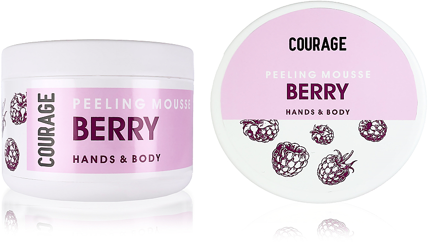 Mus peelingujący do rąk i ciała Berry - Courage Hands&Body Berry Peeling Mousse — Zdjęcie N3