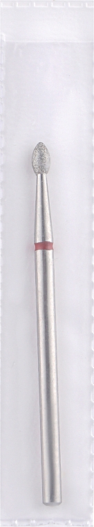 Frez diamentowy, podłużny, 1,6 mm L-4,0 mm, czerwony - Head The Beauty Tools Diamond Cutter — Zdjęcie N1