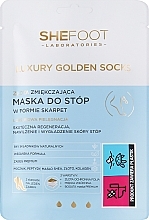 Kup Kojąca maska do stóp w formie skarpetek - SheFoot Luxury Golden Socks
