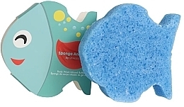Dziecięca piankowa gąbka pod prysznic wielokrotnego użytku Ryba - Spongelle Animals Sponge Fish Body Wash Infused Buffer — Zdjęcie N1