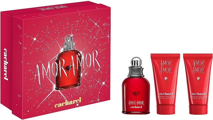 Cacharel Amor Amor - Zestaw (edt 50 ml + b/lot 2 x 50 ml) — Zdjęcie N1